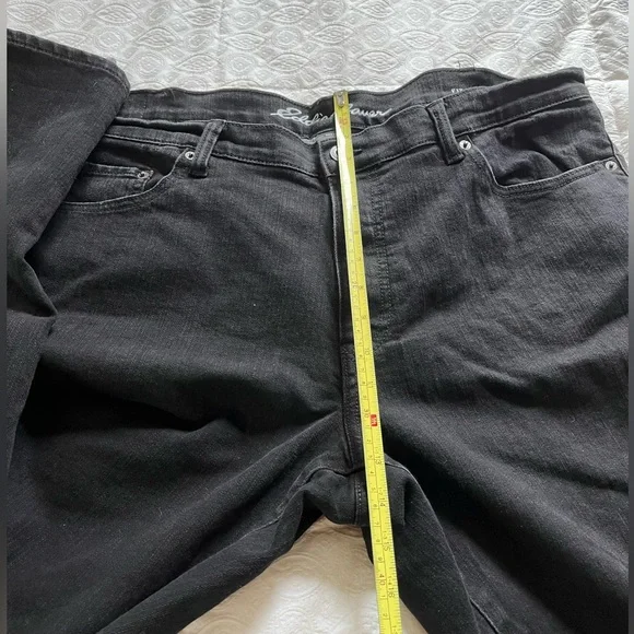 Men's Eddie Bauer black lined jeans size 40x34 - Picture 6 of 13
